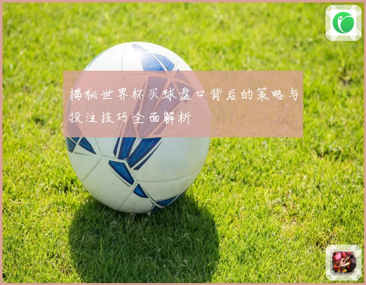 揭秘世界杯买球盘口背后的策略与投注技巧全面解析